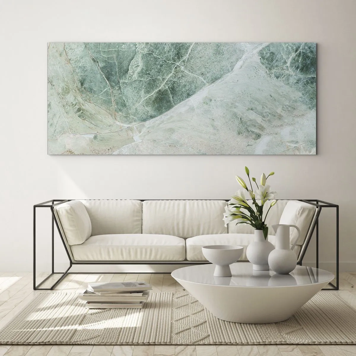 Impression sur verre - Image sur verre - La noble froideur de la pierre - 100x40 cm