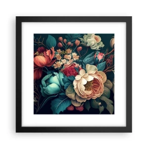 Affiche dans un cadre noir - Poster - le charme du 19ème siècle - 30x30 cm