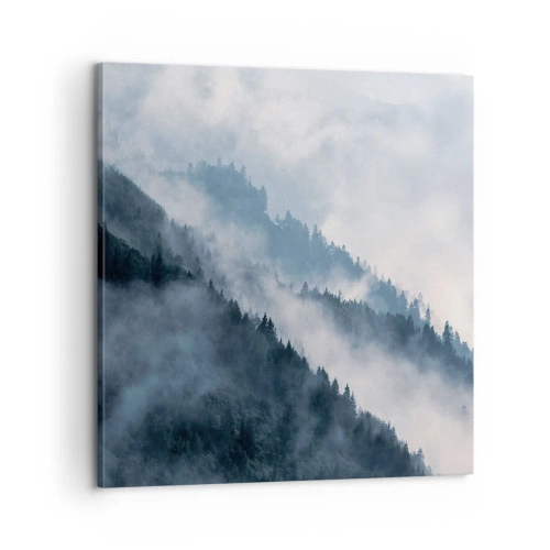 Impression sur toile - Image sur toile - Mysticisme des montagnes - 60x60 cm