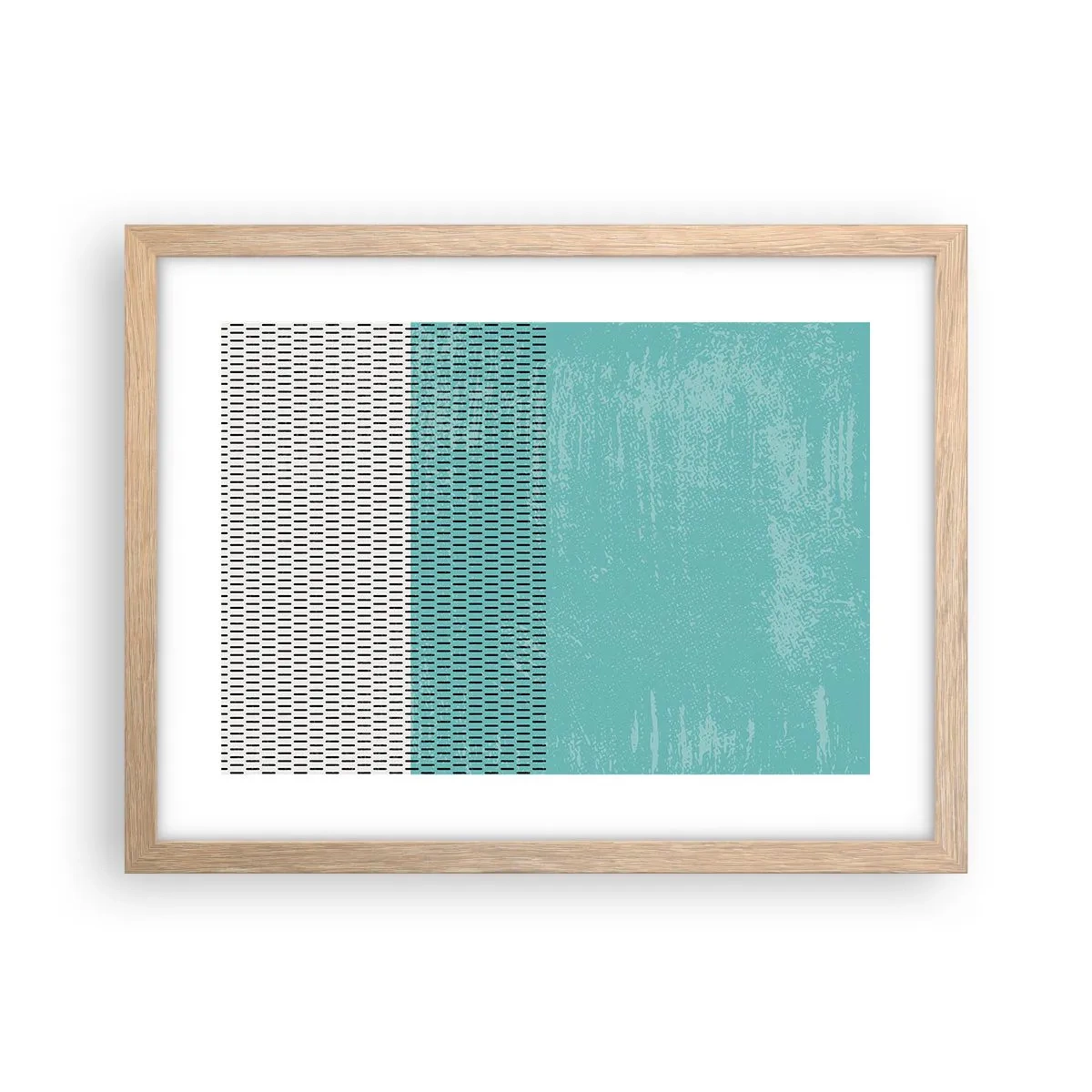 Affiche dans un chêne clair - Poster - Composition équilibrée - 40x30 cm