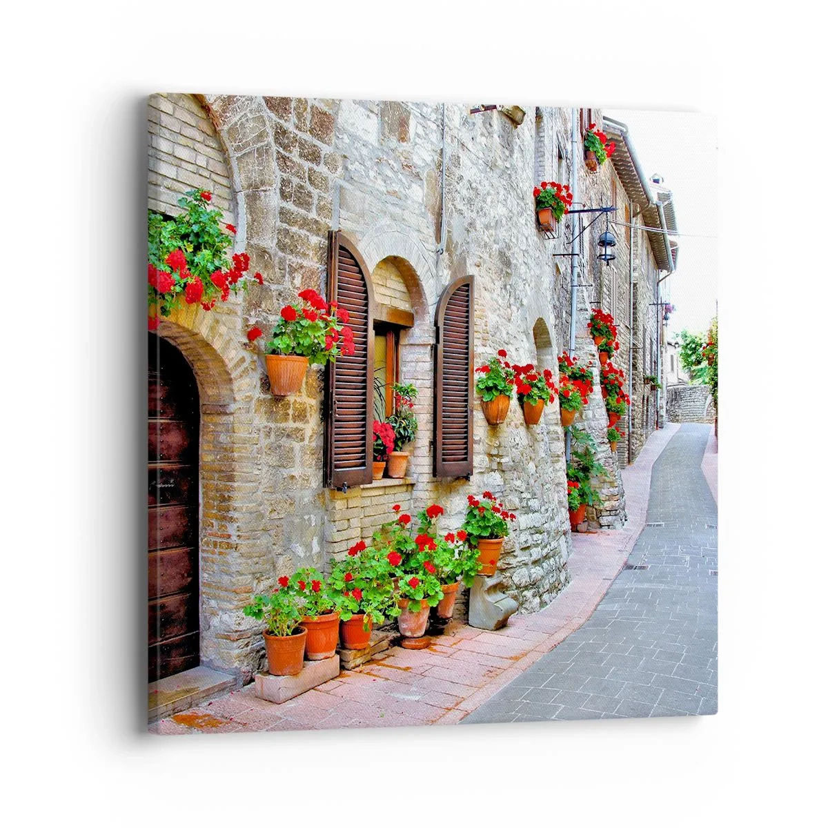 Impression sur toile - Image sur toile - Ambiance italienne - 40x40 cm