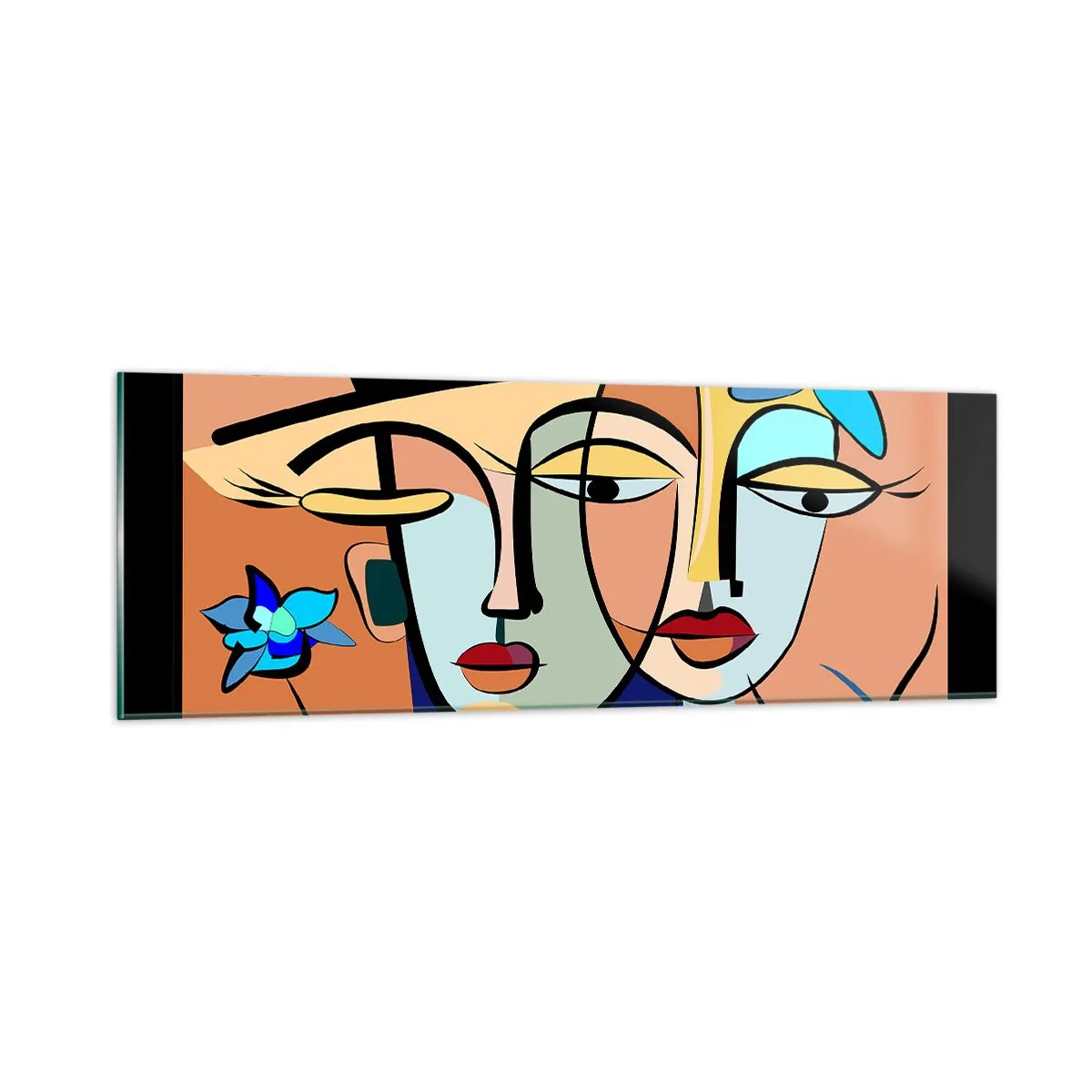 Impression sur verre - Image sur verre - Le Rendez-vous de Picasso - 90x30 cm