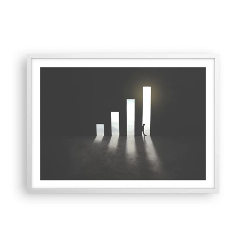Affiche dans un cadre blanc - Poster - Succès – impression - 70x50 cm