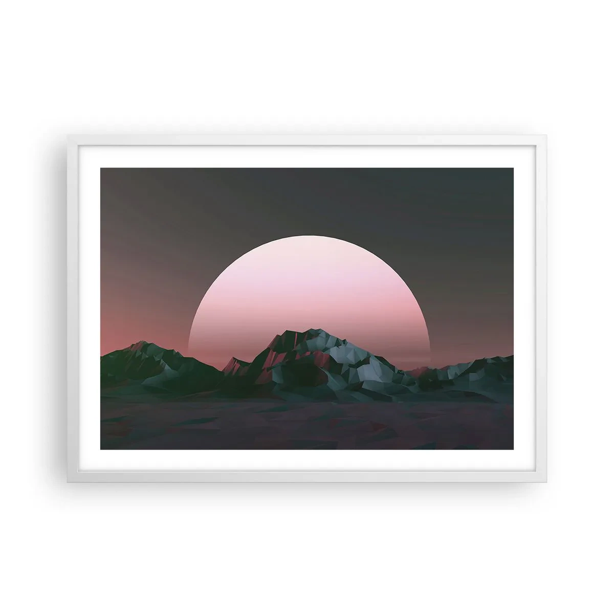 Affiche dans un cadre blanc - Poster - Dans une galaxie voisine - 70x50 cm