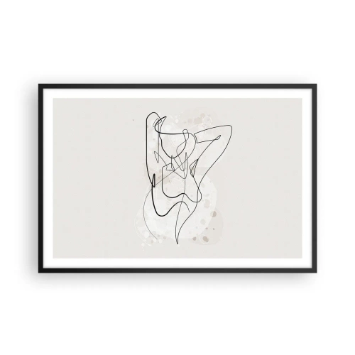 Affiche dans un cadre noir - Poster - L'art de la séduction - 91x61 cm
