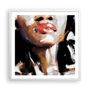 Affiche dans un cadre blanc - Poster - Fierté sans préjugés - 60x60 cm