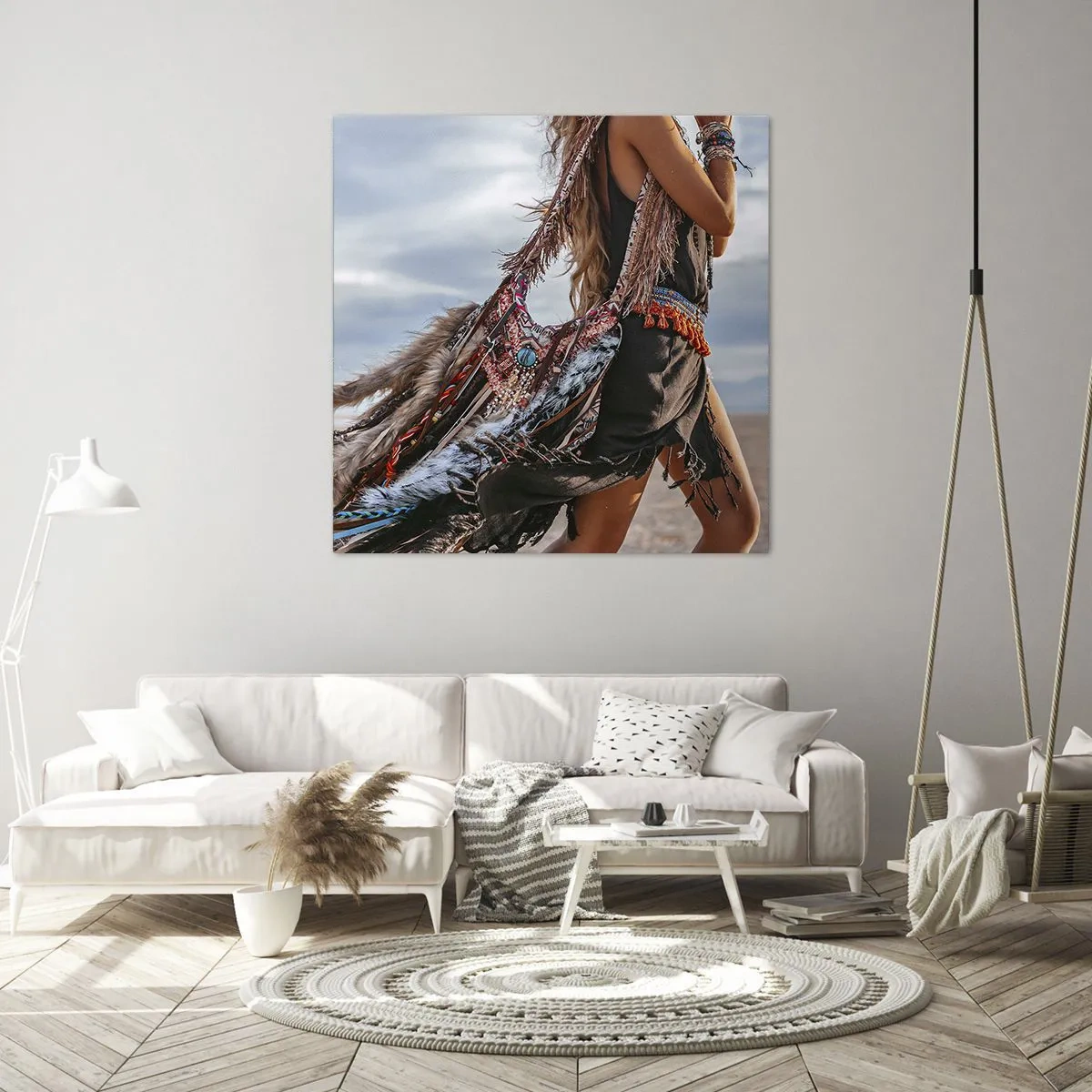 Impression sur toile - Image sur toile - La fille du chaman - 70x70 cm