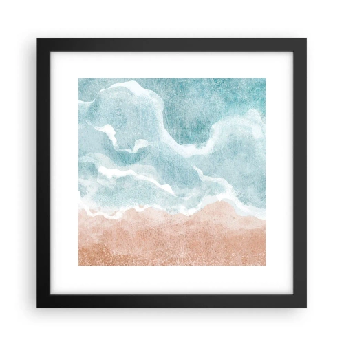 Affiche dans un cadre noir - Poster - Abstraction du nuage - 30x30 cm