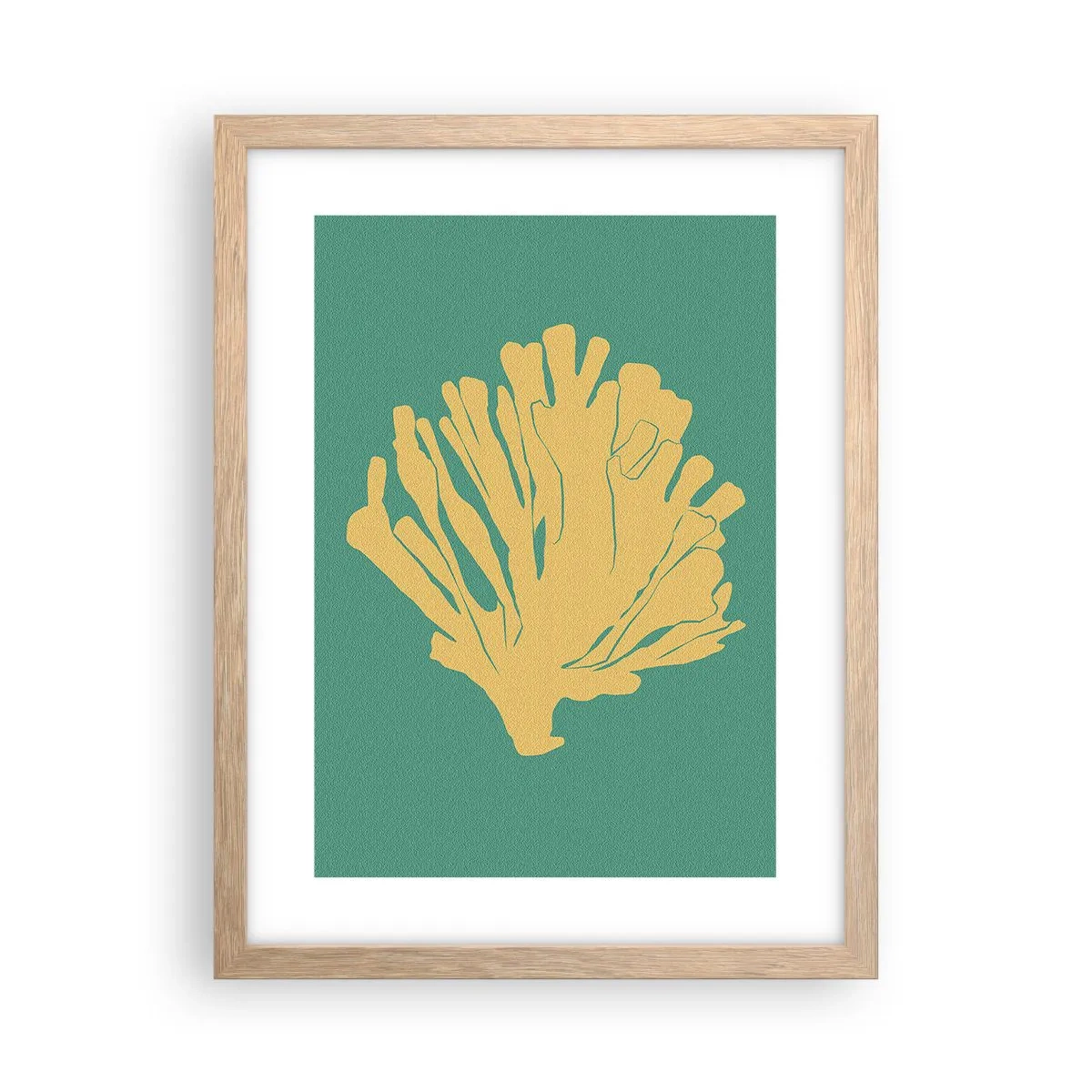 Affiche dans un chêne clair - Poster - Buisson forestier sous-marin - 30x40 cm