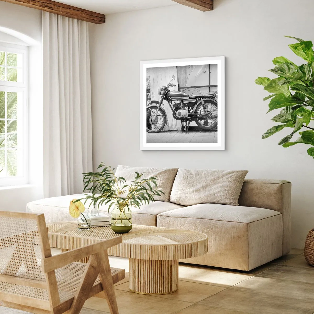 Affiche dans un cadre blanc - Poster - Classique au dessus de tout - 40x40 cm