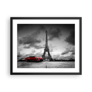 Affiche dans un cadre noir - Poster - Il n'y a pas si longtemps à Paris - 50x40 cm