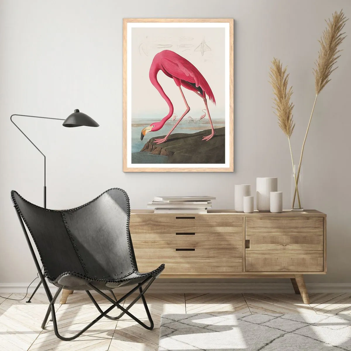 Affiche dans un chêne clair - Poster - Création étonnante - 40x50 cm