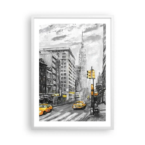 Affiche dans un cadre blanc - Poster - Une histoire new-yorkaise - 50x70 cm