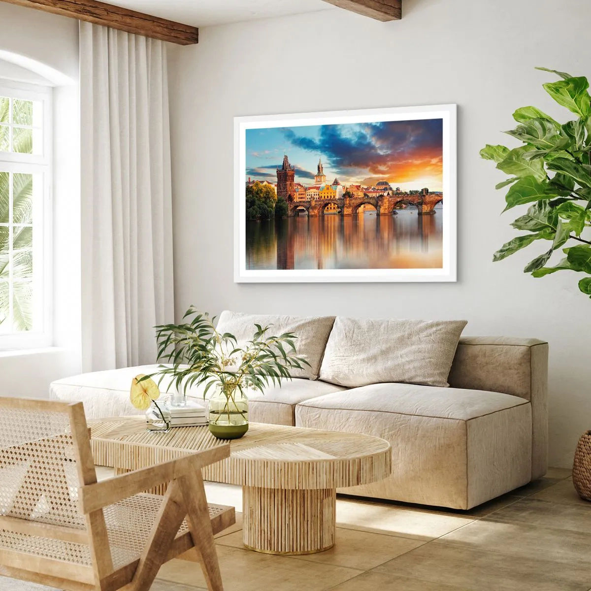 Affiche dans un cadre blanc - Poster - Belle depuis des lustres - 40x30 cm