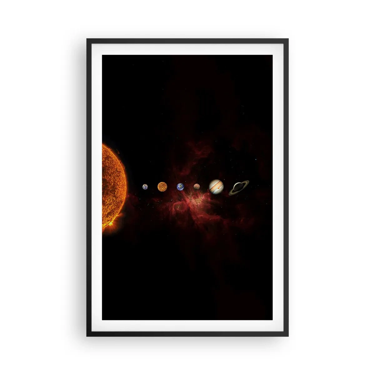 Affiche dans un cadre noir - Poster - Notre quartier - 61x91 cm