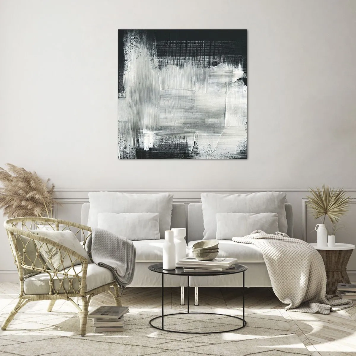 Impression sur verre - Image sur verre - Tissé à la verticale et à l'horizontale - 40x40 cm