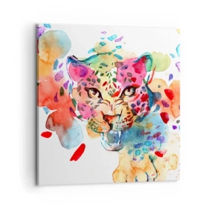 Impression sur toile - Image sur toile - La belle et la Bête - 60x60 cm