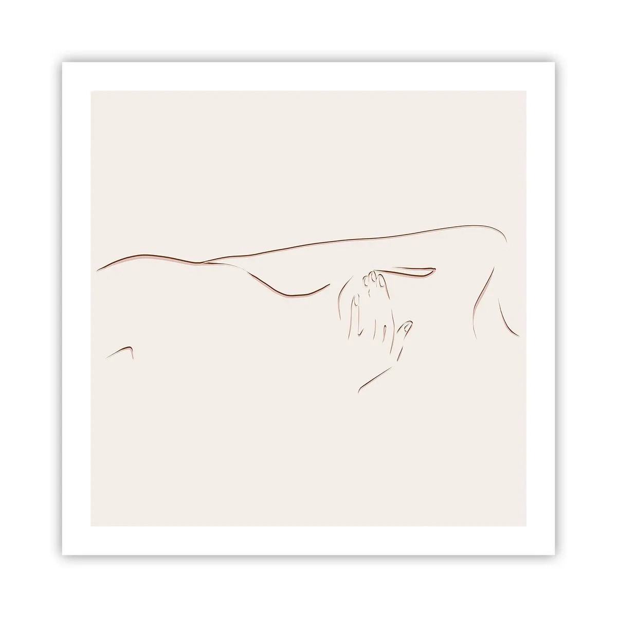 Affiche - Poster - La forme du désir - 60x60 cm