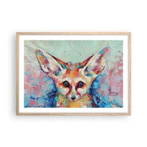 Affiche dans un chêne clair - Poster - Etes-vous prêts pour moi? - 70x50 cm