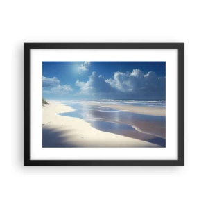 Affiche dans un cadre noir - Poster - Des vacances paradisiaques - 40x30 cm