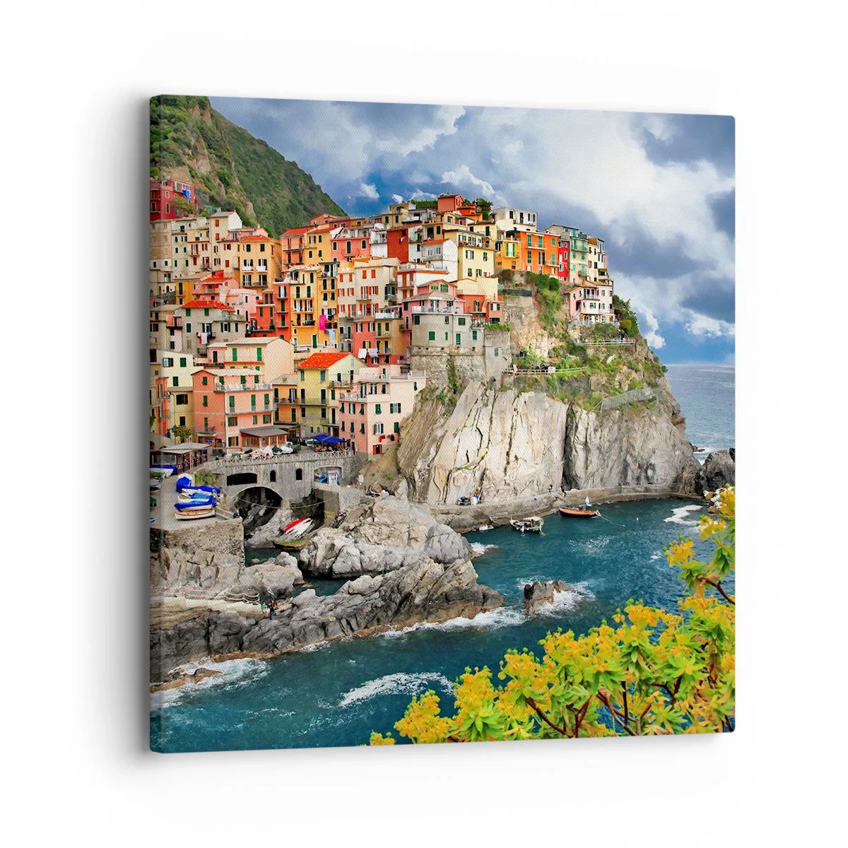 Impression sur toile - Image sur toile - Un groupe embrassant les rochers - 30x30 cm