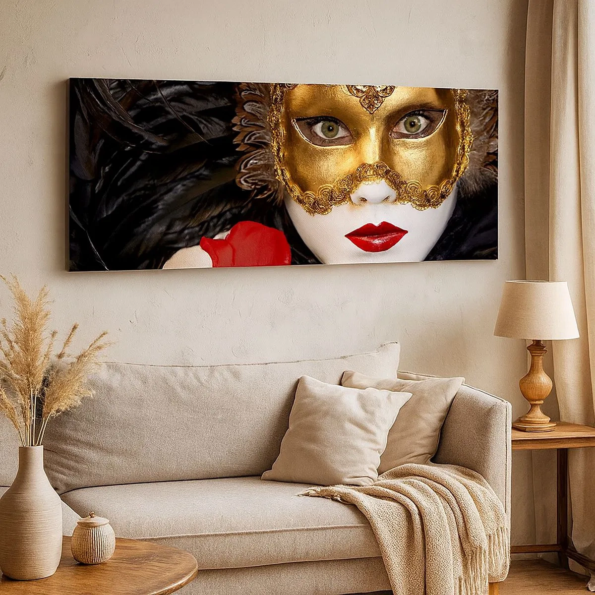 Impression sur toile - Image sur toile - Parce que la vie est un grand bal - 100x40 cm