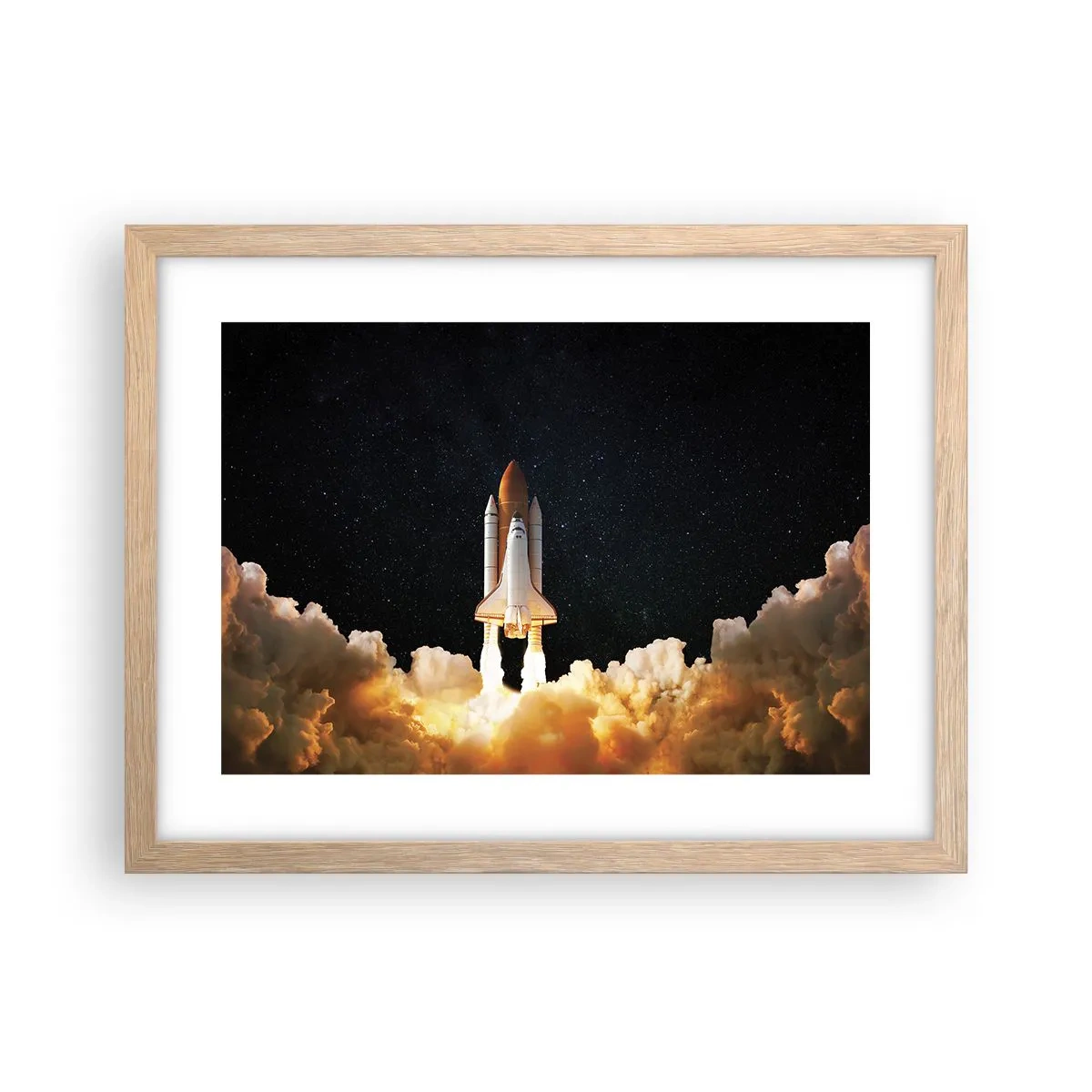 Affiche dans un chêne clair - Poster - Ad astra! - 40x30 cm