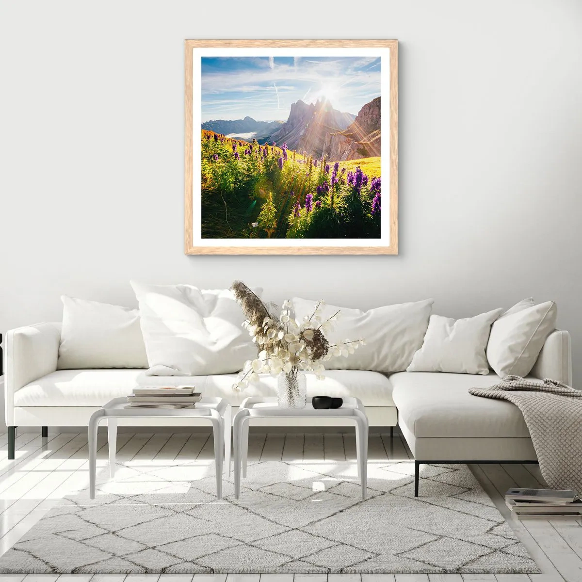 Affiche dans un chêne clair - Poster - La vie secrète des herbes - 50x50 cm