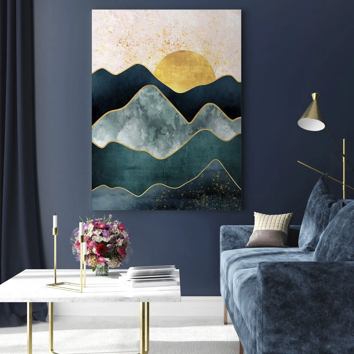 Impression sur verre - Image sur verre - Après les sept montagnes - 70x100 cm