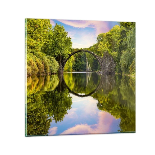 Impression sur verre - Image sur verre - À la jonction de deux mondes - 60x60 cm