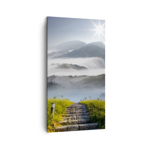 Impression sur toile - Image sur toile - Toujours plus haut vers les nuages - 45x80 cm