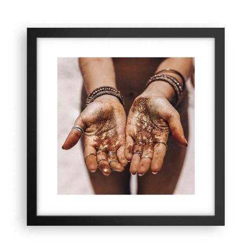 Affiche dans un cadre noir - Poster - Un don pour vous - 30x30 cm