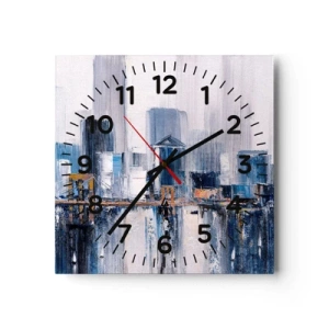 Horloge murale - Pendule murale - Impression new-yorkaise - 30x30 cm