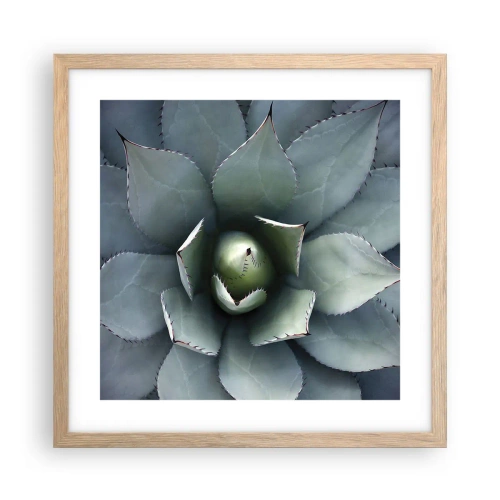 Affiche dans un chêne clair - Poster - Wabi et observe - 40x40 cm