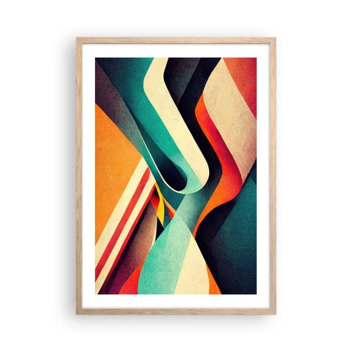 Affiche dans un chêne clair - Poster - Composition intense - 50x70 cm