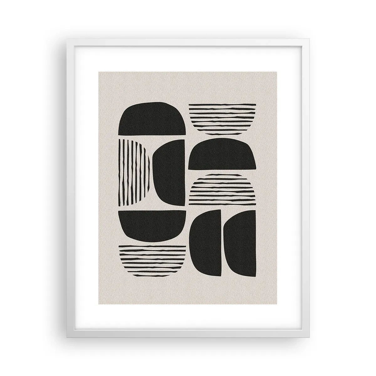 Affiche dans un cadre blanc - Poster - Offres sans enthousiasme - 40x50 cm