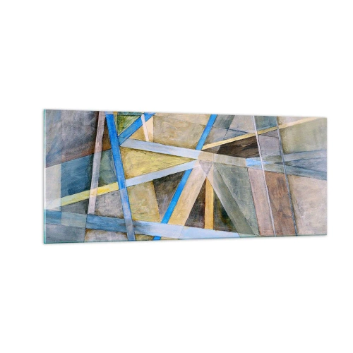 Impression sur verre - Image sur verre - Tout droit ou en diagonale ? - 100x40 cm