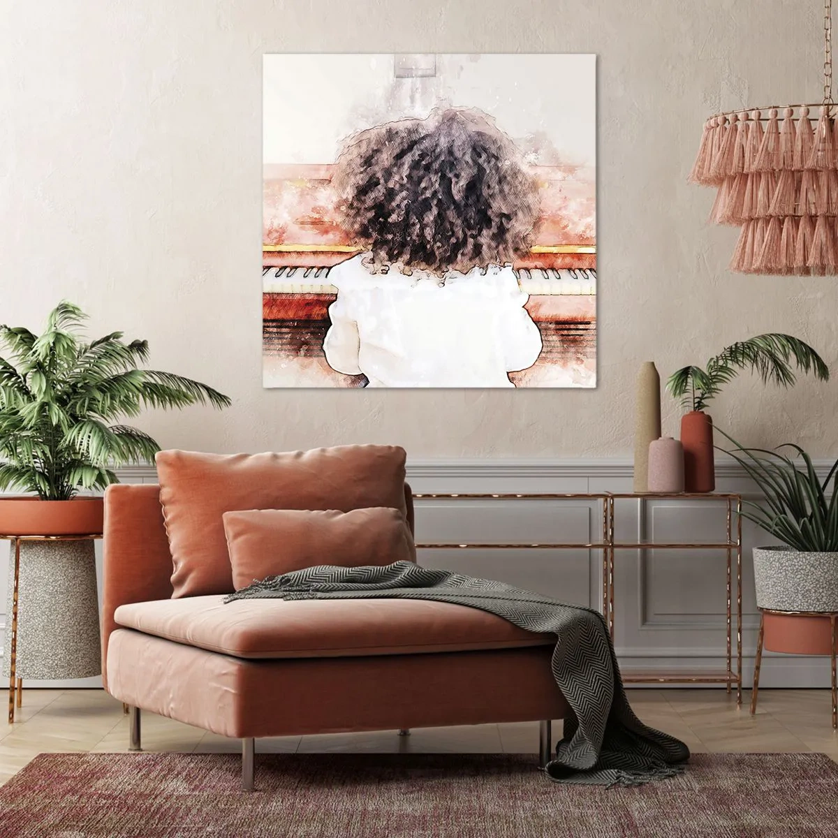 Impression sur toile - Image sur toile - Dans un nouveau monde - 30x30 cm