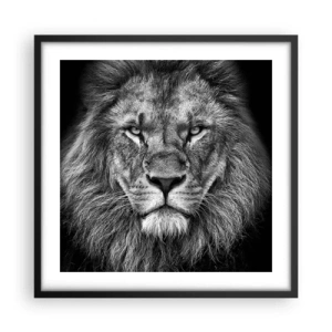 Affiche dans un cadre noir - Poster - En vêtement de sacre - 50x50 cm