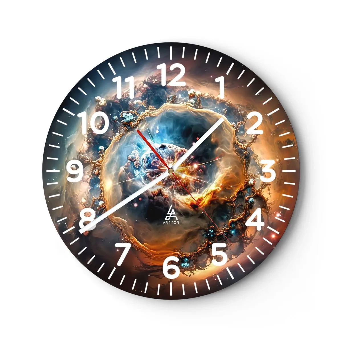 Horloge murale - Pendule murale - Le début - 30x30 cm