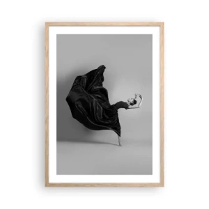 Affiche dans un chêne clair - Poster - Musique ailées - 50x70 cm