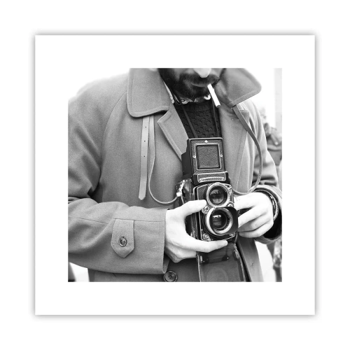 Affiche - Poster - Dans un style rétro - 30x30 cm