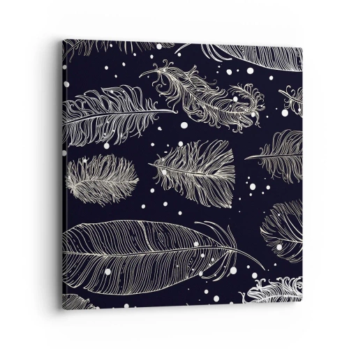 Impression sur toile - Image sur toile - Toile de plumes - 40x40 cm