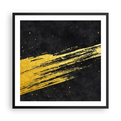 Affiche dans un cadre noir - Poster - Sautez dans l'hyperespace - 60x60 cm