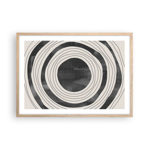 Affiche dans un chêne clair - Poster - Droit au but - 70x50 cm