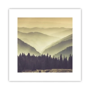Affiche - Poster - Derrière les sept montagnes… - 30x30 cm