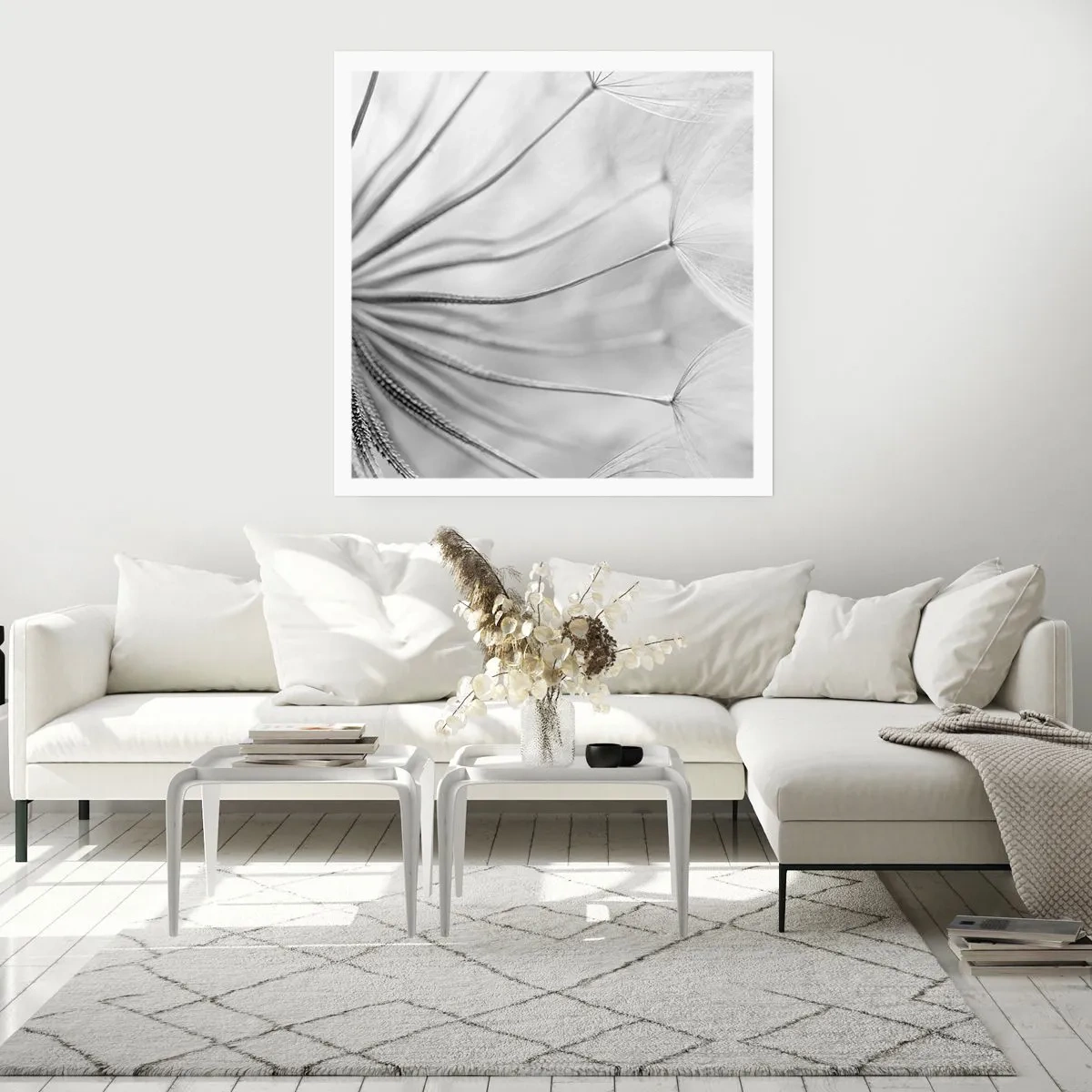 Affiche - Poster - Aigrette avant son envol - 30x30 cm