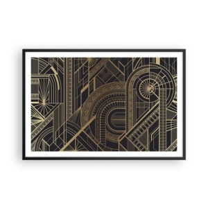 Affiche dans un cadre noir - Poster - Concept, idée, plan - 91x61 cm