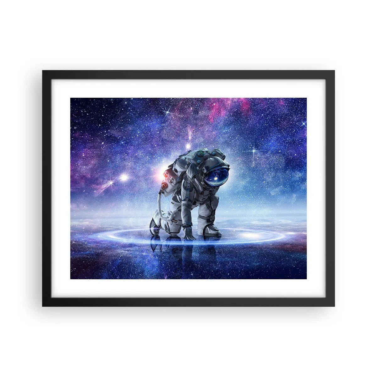 Affiche dans un cadre noir - Poster - Le ciel étoilé au dessus de moi - 50x40 cm