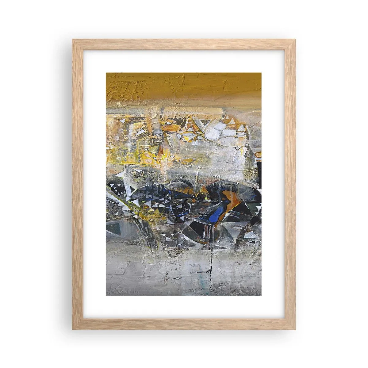 Affiche dans un chêne clair - Poster - Tout se met en place - 30x40 cm